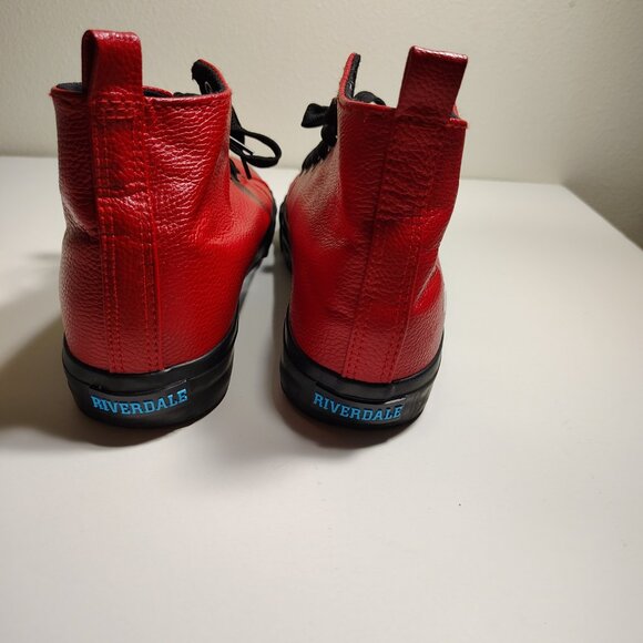 Hot Topic High Top Red Sneakers Ground Up Riverdale South Side Serpents Street - Picture 6 of 8